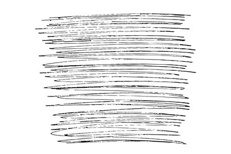 Ink black abstract paint stroke isolated on white background. Vector design elements, illustration, EPS 10.のイラスト素材