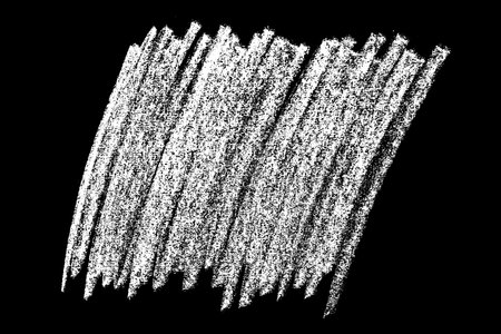 Scribble hand drawn in chalk on black background. Monochrome stain element. digitally generated image. Vector illustration, Eps 10.のイラスト素材