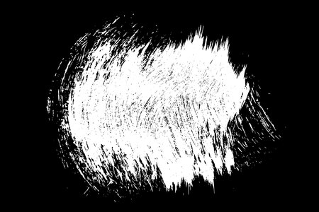 Scribble hand drawn in chalk on black background. Monochrome stain element. digitally generated image. Vector illustration, Eps 10.のイラスト素材