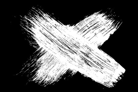 Scribble hand drawn in chalk on black background. Monochrome stain element. digitally generated image. Vector illustration, Eps 10.のイラスト素材