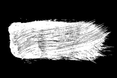 Scribble hand drawn in chalk on black background. Monochrome stain element. digitally generated image. Vector illustration, Eps 10.のイラスト素材