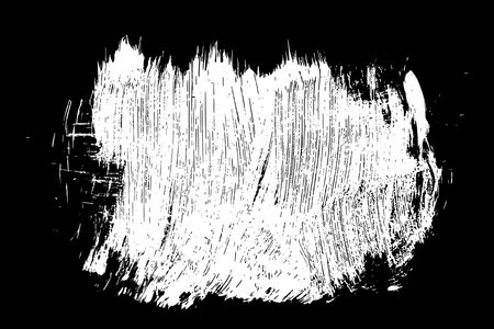 Scribble hand drawn in chalk on black background. Monochrome stain element. digitally generated image. Vector illustration, Eps 10.のイラスト素材