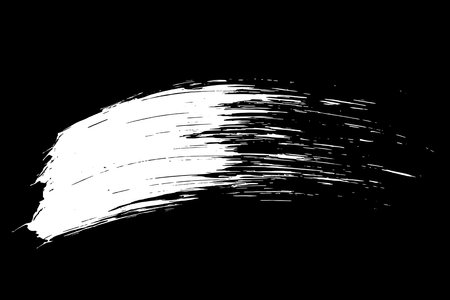 Scribble hand drawn in chalk on black background. Monochrome stain element. digitally generated image. Vector illustration, Eps 10.のイラスト素材