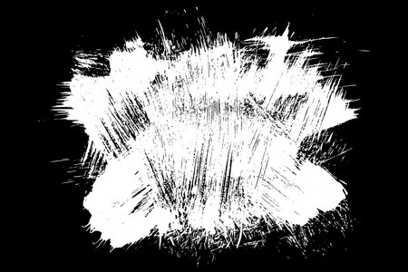 Scribble hand drawn in chalk on black background. Monochrome stain element. digitally generated image. Vector illustration, Eps 10.のイラスト素材