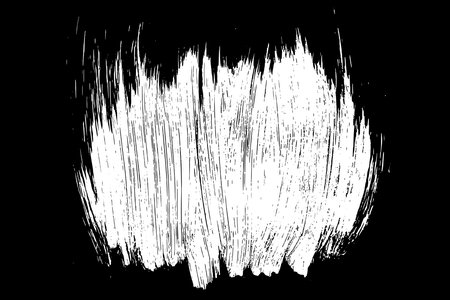 Scribble hand drawn in chalk on black background. Monochrome stain element. digitally generated image. Vector illustration, Eps 10.のイラスト素材
