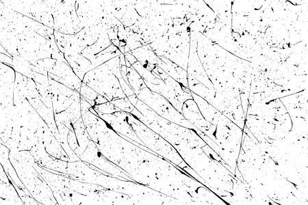 Black paint splatter isolated on white background. Distressed overlay texture. water splash silhouette. Grunge design elements. Vector illustration, EPS 10.のイラスト素材