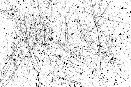Black paint splatter isolated on white background. Distressed overlay texture. water splash silhouette. Grunge design elements. Vector illustration, EPS 10.のイラスト素材