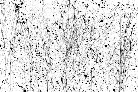 Black paint splatter isolated on white background. Distressed overlay texture. water splash silhouette. Grunge design elements. Vector illustration, EPS 10.のイラスト素材