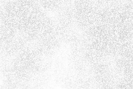 White And Gray Halftone Dotted Backdrop. Abstract Polka Dots Pattern. Pop Art Style Background. Silver Explosion Of Confetti. Digitally Generated Image. Vector illustration, Eps 10.のイラスト素材