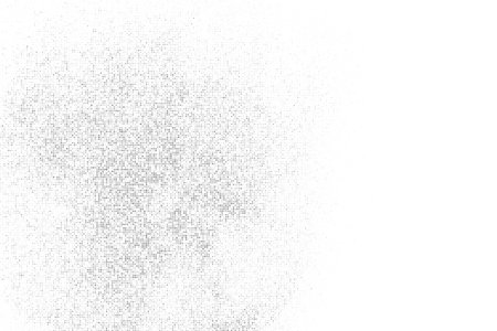 White And Gray Halftone Dotted Backdrop. Abstract Polka Dots Pattern. Pop Art Style Background. Silver Explosion Of Confetti. Digitally Generated Image. Vector illustration, Eps 10.のイラスト素材