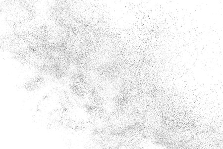 Distressed black texture. Dark grainy texture on white background. Dust overlay textured. grain noise particles. Rusted white effect. Grunge design elements. Vector illustration, EPS 10.のイラスト素材