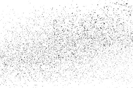 Distressed black texture. Dark grainy texture on white background. Dust overlay textured. grain noise particles. Rusted white effect. Grunge design elements. Vector illustration, EPS 10.のイラスト素材