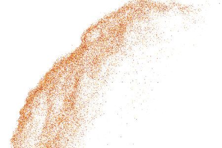 Abstract Sand Explosion Isolated On White Background. design element. Digitally Generated Image. Vector illustration, Eps 10.のイラスト素材