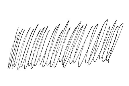 Ink black abstract paint stroke isolated on white background. Vector design elements, illustration, EPS 10.のイラスト素材