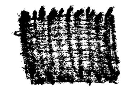 Ink black abstract paint stroke isolated on white background. Vector design elements, illustration, EPS 10.のイラスト素材
