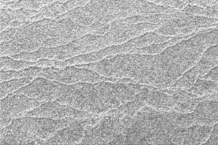 Black Halftone Texture On White Background. Modern Dotted Futuristic Backdrop. Fade Noise Overlay. Digitally Generated Image. Pop Art Style. Vector illustration, Eps 10.のイラスト素材