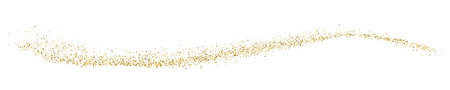 Gold Glitter Texture On White. Horizontal Long Banner For Site. Panoramic Celebratory Background. Golden Explosion Of Confetti. Vector illustration, Eps 10.のイラスト素材