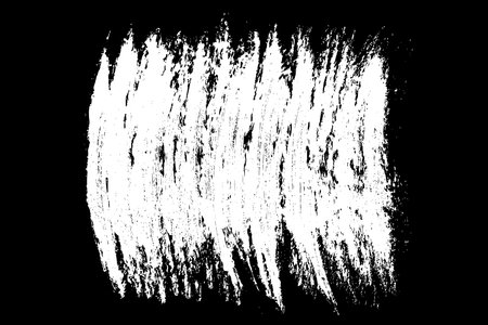 Scribble hand drawn in chalk on black background. Monochrome stain element. digitally generated image. Vector illustration, Eps 10.のイラスト素材