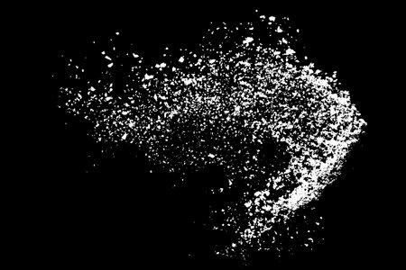 White splash isolated on black background. Abstract vector explosion. digitally generated image. Illustration, EPS 10.のイラスト素材