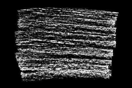 Scribble hand drawn in chalk on black background. Monochrome stain element. digitally generated image. Vector illustration, Eps 10.のイラスト素材