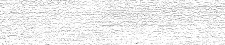 Cracks overlay textured. Distressed black texture. Dark grainy texture on white background. grain noise particles. Wide horizontal long banner. Grunge design elements. Vector illustration, EPS 10.のイラスト素材