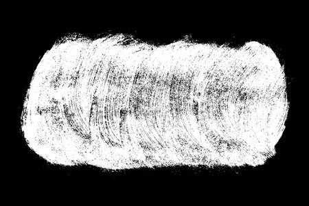 Scribble hand drawn in chalk on black background. Monochrome stain element. digitally generated image. Vector illustration, Eps 10.のイラスト素材
