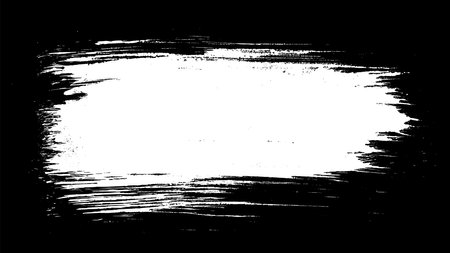Scribble hand drawn in chalk on black background. Monochrome stain element. digitally generated image. Vector illustration, Eps 10.のイラスト素材