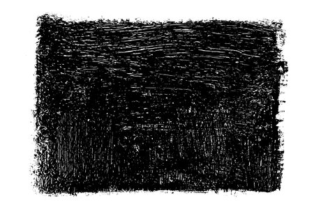 Ink black abstract paint stroke isolated on white background. Vector design elements, illustration, EPS 10.のイラスト素材