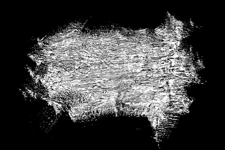 Scribble hand drawn in chalk on black background. Monochrome stain element. digitally generated image. Vector illustration, Eps 10.のイラスト素材