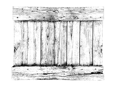 Distressed wood texture. Black grain texture on white background. Dust overlay textured. grain noise particles. Rusted white effect. Grunge design elements. Vector illustration, EPS 10.のイラスト素材