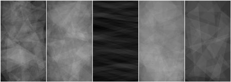 Set Of Gray Abstract Geometric Background. Vector illustration, Eps 10.のイラスト素材