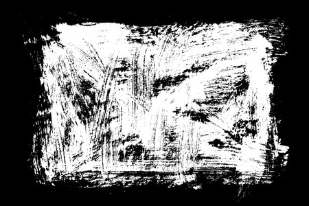 Scribble hand drawn in chalk on black background. Monochrome stain element. digitally generated image. Vector illustration, Eps 10.のイラスト素材