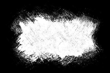 Scribble hand drawn in chalk on black background. Monochrome stain element. digitally generated image. Vector illustration, Eps 10.のイラスト素材