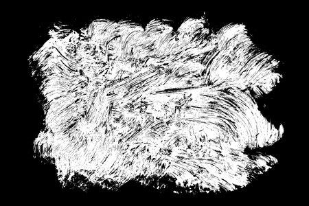 Scribble hand drawn in chalk on black background. Monochrome stain element. digitally generated image. Vector illustration, Eps 10.のイラスト素材