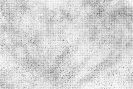 Black Halftone Texture On White Background. Modern Dotted Futuristic Backdrop. Fade Noise Overlay. Digitally Generated Image. Pop Art Style. Vector illustration, Eps 10.のイラスト素材