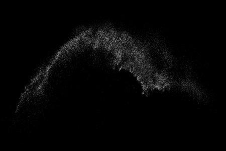 Distressed white grain texture. Dust overlay textured. grain noise particles. Snow effects pack. Rusted black background. Vector illustration, EPS 10.のイラスト素材