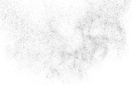 Distressed black texture. Dark grainy texture on white background. Dust overlay textured. grain noise particles. Rusted white effect. Grunge design elements. Vector illustration, EPS 10.のイラスト素材