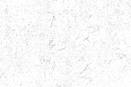 Distressed black texture. Dark grainy texture on white background. Dust overlay textured. grain noise particles. Rusted white effect. Grunge design elements. Vector illustration, EPS 10.のイラスト素材