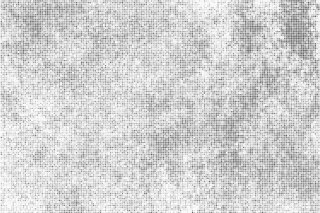Black Halftone Texture On White Background. Modern Dotted Futuristic Backdrop. Fade Noise Overlay. Digitally Generated Image. Pop Art Style. Vector Illustration, Eps 10.のイラスト素材