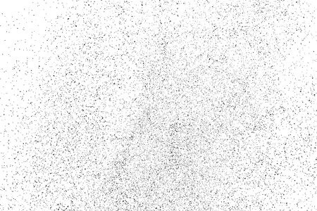 Black texture overlay. Dust grainy texture on white background. Grain noise stamp. Old paper. Grunge design elements. Vector illustration.のイラスト素材
