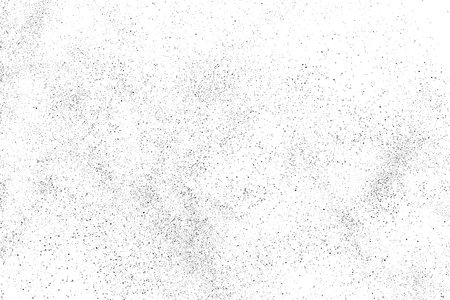 Black texture overlay. Dust grainy texture on white background. Grain noise stamp. Old paper. Grunge design elements. Vector illustration.のイラスト素材