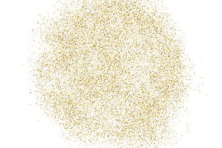 Gold Vector Texture Pattern on White Background. Light Golden Confetti. Yellow Illustration Backdrop. Design Element.のイラスト素材