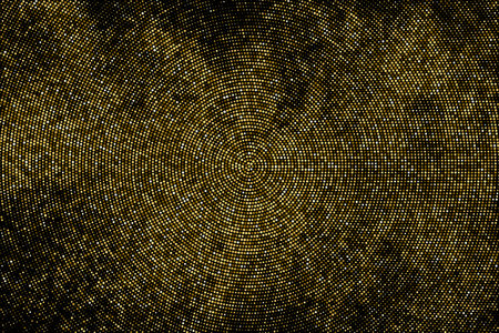 Gold Glitter Texture Backdrop. Explosion Of Golden Confetti. Abstract Circular Yellow Pattern. Pop Art Style Background. Vector Illustration.のイラスト素材