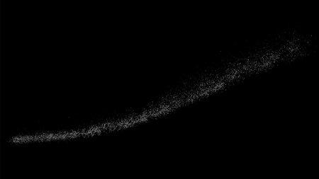 White grainy texture. Abstract dust overlay. Grain noise. White explosion on black background. Splash realistic effect. Vector illustration.のイラスト素材