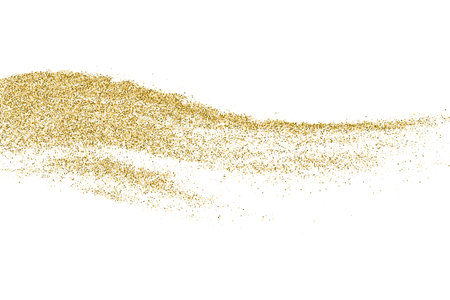 Gold Vector Texture Pattern on White Background. Light Golden Confetti. Yellow Illustration Backdrop. Design Element. eps 10.のイラスト素材