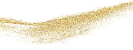 Gold Vector Texture Pattern on White Background. Light Golden Confetti. Yellow Illustration Backdrop. Design Element. eps 10.のイラスト素材