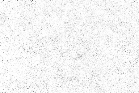 Worn black grunge texture. Dark grainy texture on white background. Dust overlay textured. Grain noise particles. Weathered effect. Torn graininess pattern. Vector illustration, EPS 10.のイラスト素材