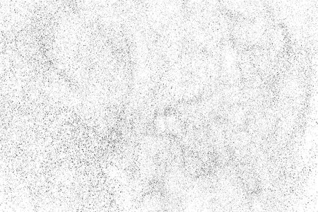 Worn black grunge texture. Dark distress grainy texture on white background. Dust overlay textured. Grain noise particles. Weathered effect. Torn graininess pattern. Vector illustration, EPS 10.のイラスト素材