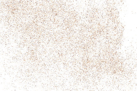 Coffee Color Texture Isolated on White Background. Brown Pattern. Chocolate Shades Confetti. Sand Abstract Backdrop. Vector Illustration, EPS 10.のイラスト素材