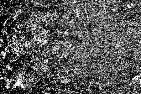 Worn black and white grunge texture. Distress paper overlay. Dark grainy texture background. Dust overlay textured. Grain noise particles. Weathered effect. Torn graininess pattern. Vector illustration, EPS 10.のイラスト素材